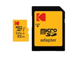 KODAK mSD 32GB UHS-I U1/V10/C10 Y/R/B Card+Adapter